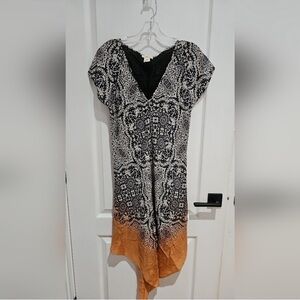 Sundance Women's Medium 100% Silk Short Sleeve Dress